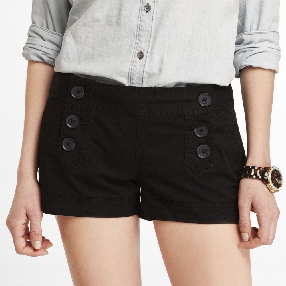 2 inch sailor stretch cotton shorts new with tags